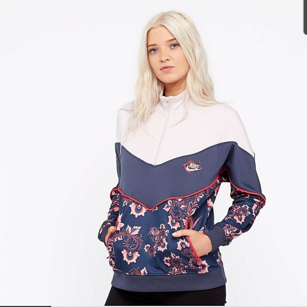 Nike Womens Size XS Floral Track Jacket 921650 471